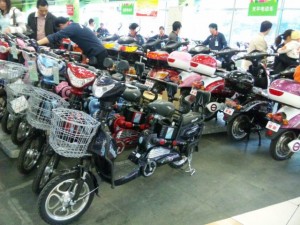 電動自転車売り場